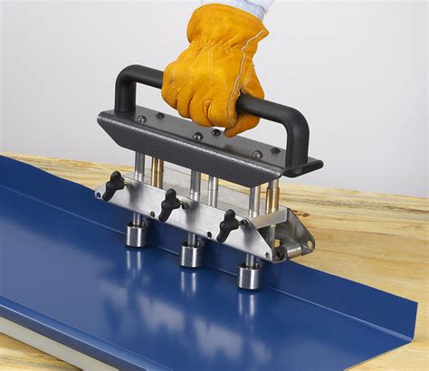 sheet metal edge rolling hand tool|heavy duty sheet metal roller.